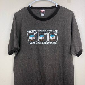 Heather Brown Tootsie Roll POP Graphic Tee Shirt M